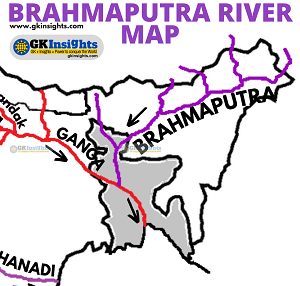 Brahmaputra River Map