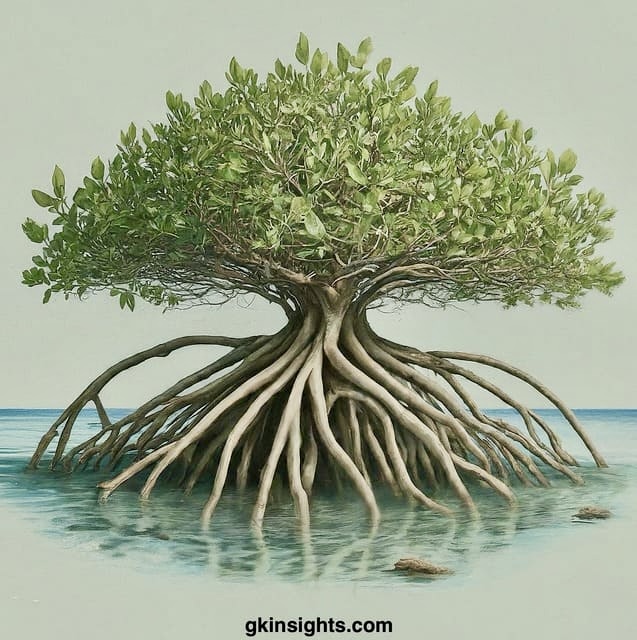 Mangrove Tree Diagram Image India